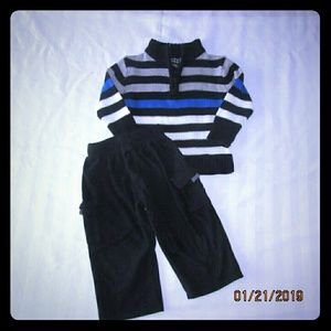 Sezzit sweater and fleece pants
